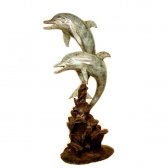 Bronze Two Dolphins