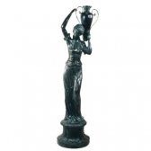 Bronze Woman With Vase Fountain