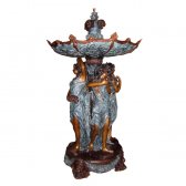 Bronze Four Girls Fountain