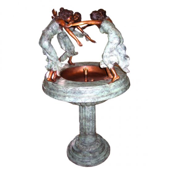 Bronze Four Ladys Fountain - Click Image to Close