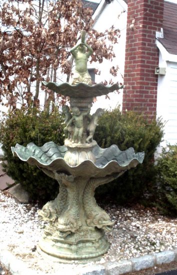 Bronze Boys Fountain - Click Image to Close