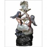 Bronze Fountain with 2 Mermaids
