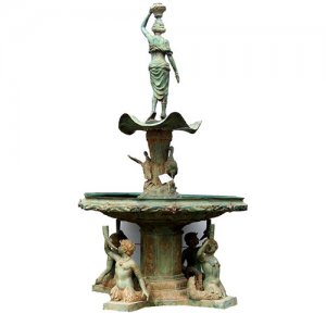 Bronze Fountain with Mermaid