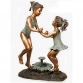Bronze Beach Girls Fountain