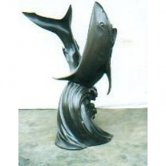 Bronze Shark Fountain