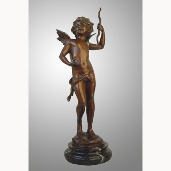Bronze Cupid Statue - Click Image to Close