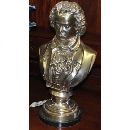 Bronze Bethoven Bust - Click Image to Close