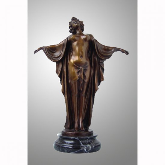 Bronze Dancer with Marble Base - Click Image to Close