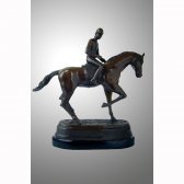 Bronze Horse with Jockey