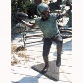 Bronze Football Player