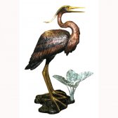 Bronze Heron on Base