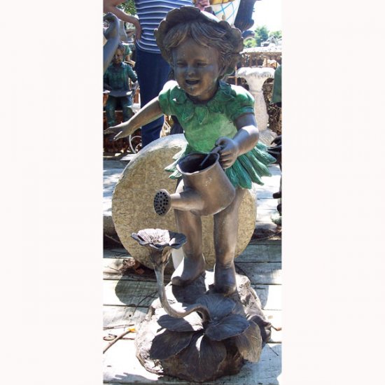 Bronze Fairy with Watercan - Click Image to Close