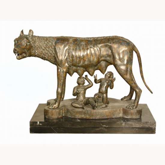 Bronze Capitoline Wolf, Romulus and Remus - Click Image to Close