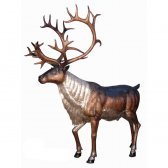 Bronze Caribou Statue