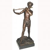 Bronze Boy playing the Flute