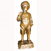 Bronze Smoking Boy