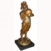 Bronze Boy with Vase