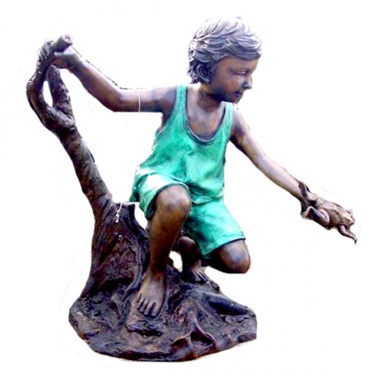 Bronze Girl with Frog - Click Image to Close