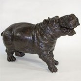 Bronze Hippo Fountain