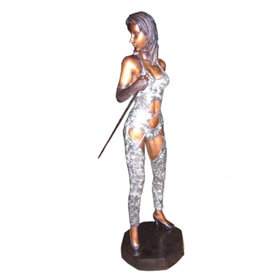 Bronze Woman with Whip - Click Image to Close