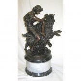 Bronze Lady with Ram Bronze Lady with Ram