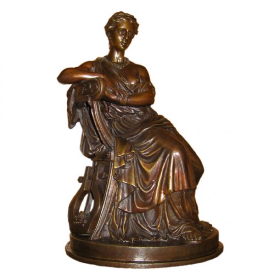 Bronze Girl with Chair - Click Image to Close