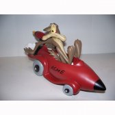 Wyle Coyote in a Rocket Car