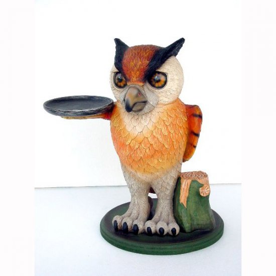 Owl with Tray - Click Image to Close