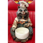 Cat with Bowl