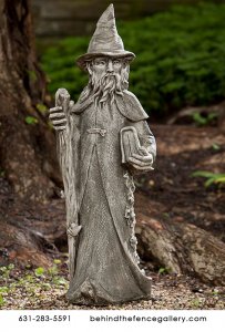 Magic Merlin Headmaster Cast Stone Sculpture