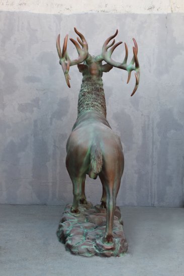 Life Size Elk Statue - Click Image to Close