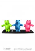 Pop Art Three Gummy Bear Candy Decor Statue Pop Art Three Gummy Bear Candy Decor Statue