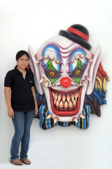 Scary Clown Wall Halloween decoration - Click Image to Close