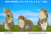 Small Brown Rabbit Statues (Sold Individually)