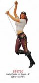 Lady Pirate on a Rope 6 ft.