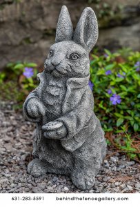 Alice in Wonderland White Rabbit Esq Cast Stone Statue