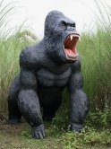 Yelling SilverBack Gorilla Statue Yelling SilverBack Gorilla Statue