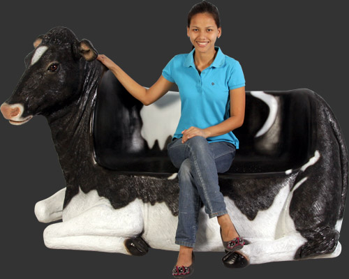 Cow Bench - Click Image to Close