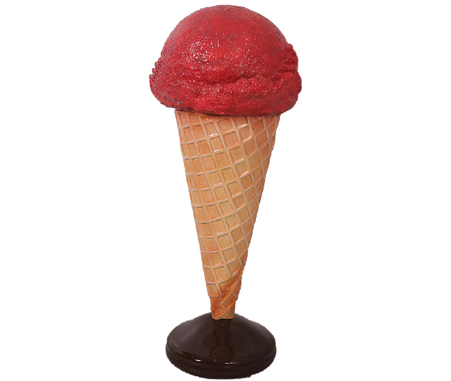 Hard Ice Cream Cone (on stand) - Click Image to Close