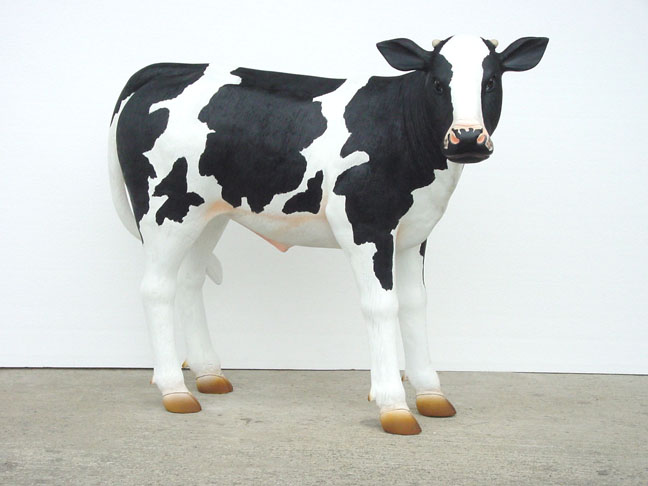 Calf with black spots - Life-like - Click Image to Close