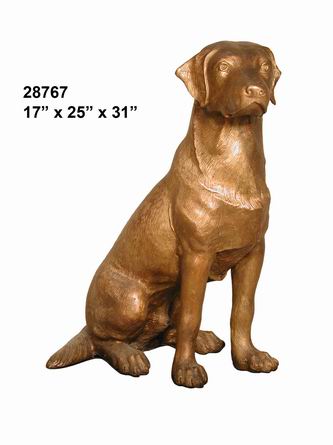 Bronze Boxer Dog Standing - Click Image to Close