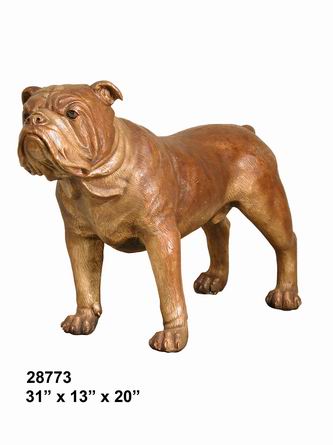 Bronze Bulldog without Base - Click Image to Close