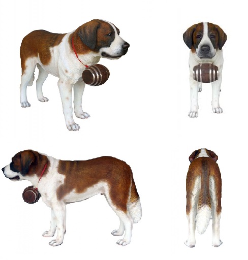 Bronze Boxer Dog Standing - Click Image to Close