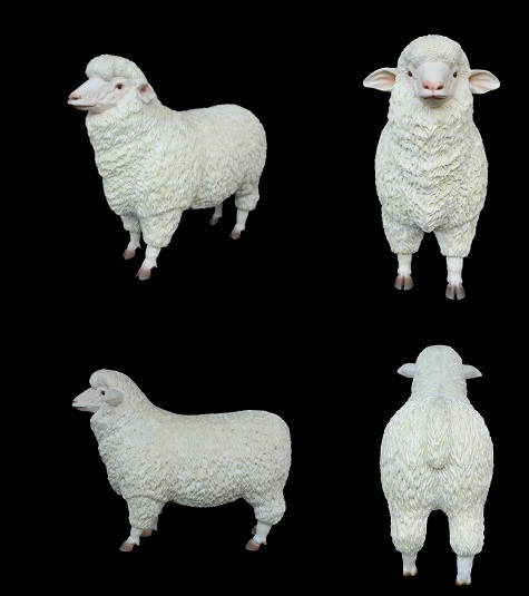 Merino Sheep 3ft. - Click Image to Close