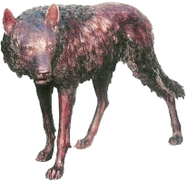 Bronze Wolf Statue - Click Image to Close