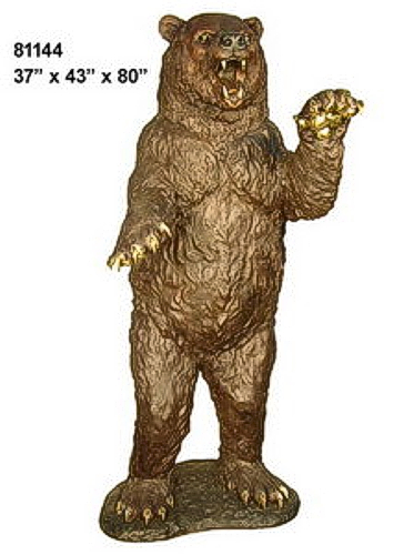 Bronze Grizzly Bear Statue - Click Image to Close