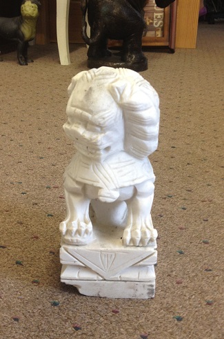 Chinese Mable Foo Dog 12' - Click Image to Close