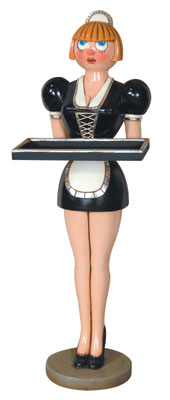 Toy waitress Butler - Click Image to Close