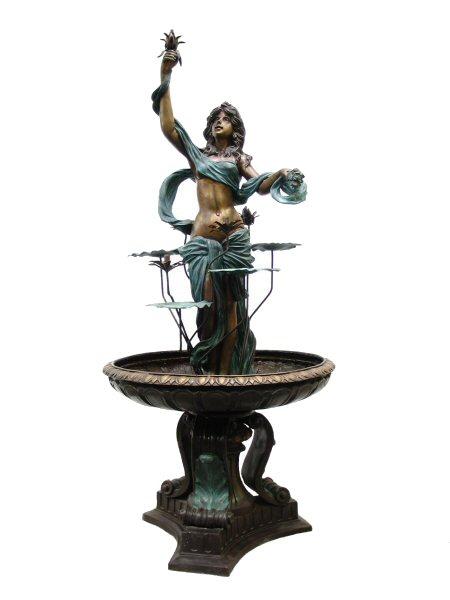 Lady with Lotus Fountain