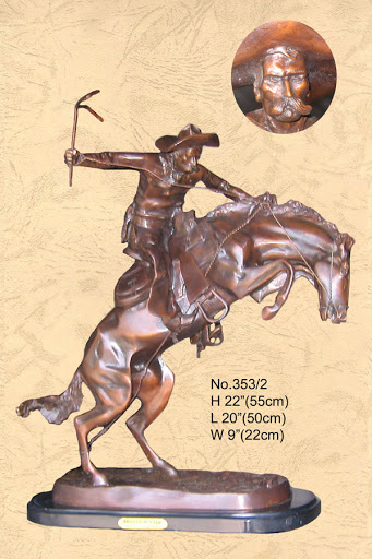 Bronco Buster (3 Layer Marble Base) - Click Image to Close